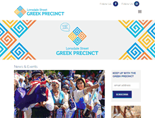 Tablet Screenshot of greekprecinct.com.au